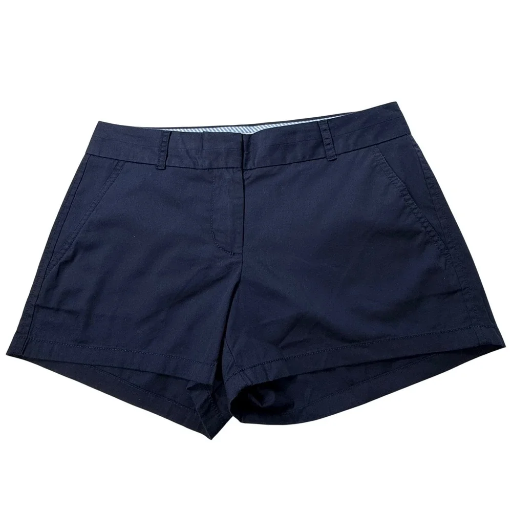 J.Crew Broken-In Chino‎ Shorts Navy Blue Womens 2